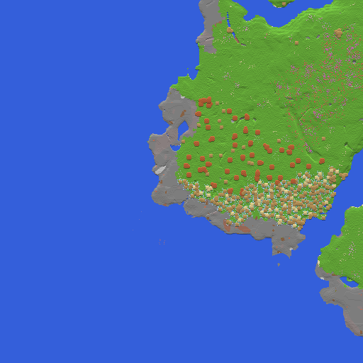 Top-down view of the SMP wilderness